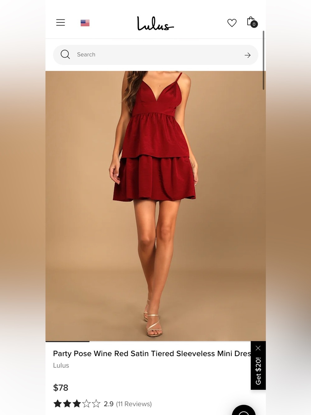 Lulu's Wine Red Tiered Satin Mini Skirt